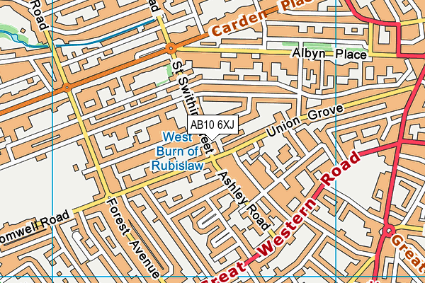 AB10 6XJ map - OS VectorMap District (Ordnance Survey) AB10 6XJ map - OS VectorMap District (Ordnance Survey)