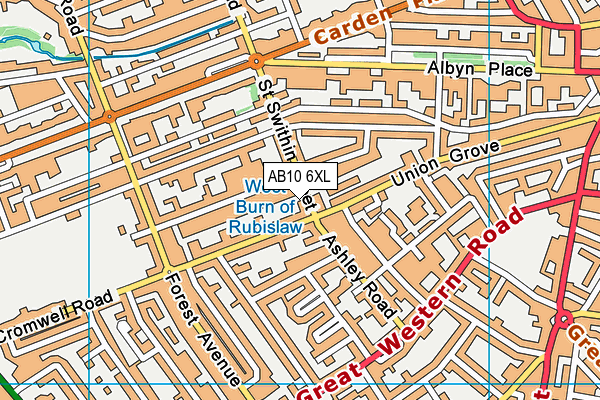 AB10 6XL map - OS VectorMap District (Ordnance Survey) AB10 6XL map - OS VectorMap District (Ordnance Survey)