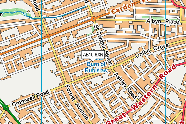 AB10 6XN map - OS VectorMap District (Ordnance Survey) AB10 6XN map - OS VectorMap District (Ordnance Survey)