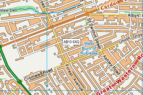 AB10 6XQ map - OS VectorMap District (Ordnance Survey) AB10 6XQ map - OS VectorMap District (Ordnance Survey)