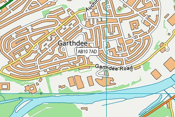 AB10 7AD map - OS VectorMap District (Ordnance Survey) AB10 7AD map - OS VectorMap District (Ordnance Survey)