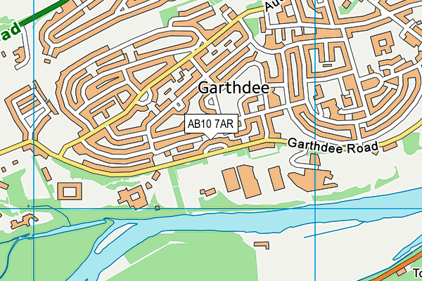 AB10 7AR map - OS VectorMap District (Ordnance Survey)
