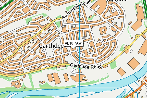 AB10 7AW map - OS VectorMap District (Ordnance Survey) AB10 7AW map - OS VectorMap District (Ordnance Survey)