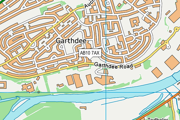 AB10 7AX map - OS VectorMap District (Ordnance Survey) AB10 7AX map - OS VectorMap District (Ordnance Survey)