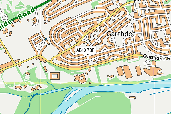 AB10 7BF map - OS VectorMap District (Ordnance Survey) AB10 7BF map - OS VectorMap District (Ordnance Survey)