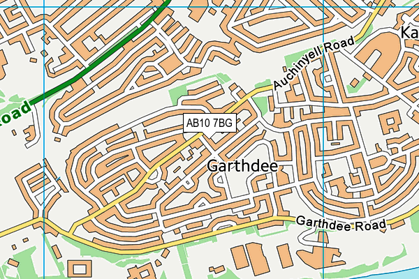 AB10 7BG map - OS VectorMap District (Ordnance Survey) AB10 7BG map - OS VectorMap District (Ordnance Survey)