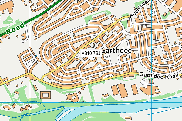AB10 7BJ map - OS VectorMap District (Ordnance Survey) AB10 7BJ map - OS VectorMap District (Ordnance Survey)