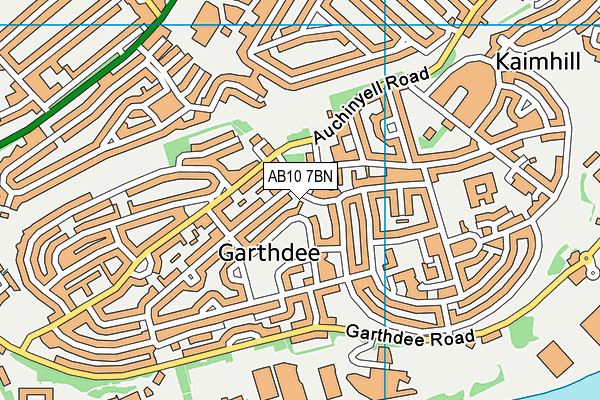 AB10 7BN map - OS VectorMap District (Ordnance Survey) AB10 7BN map - OS VectorMap District (Ordnance Survey)
