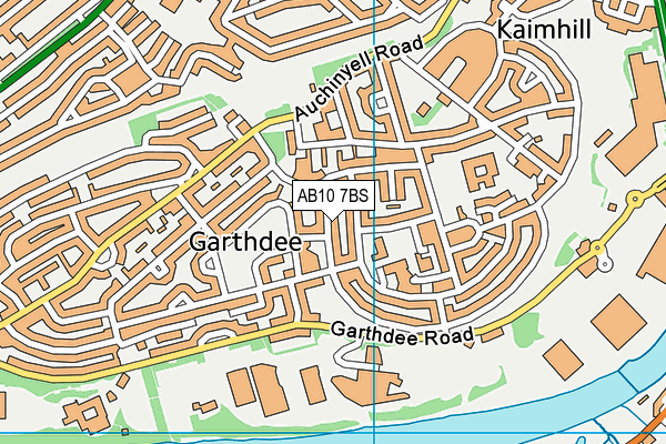 AB10 7BS map - OS VectorMap District (Ordnance Survey) AB10 7BS map - OS VectorMap District (Ordnance Survey)