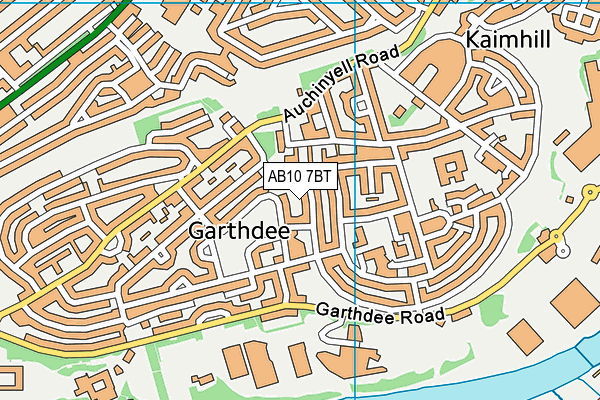 AB10 7BT map - OS VectorMap District (Ordnance Survey) AB10 7BT map - OS VectorMap District (Ordnance Survey)
