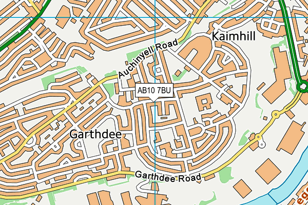 AB10 7BU map - OS VectorMap District (Ordnance Survey) AB10 7BU map - OS VectorMap District (Ordnance Survey)