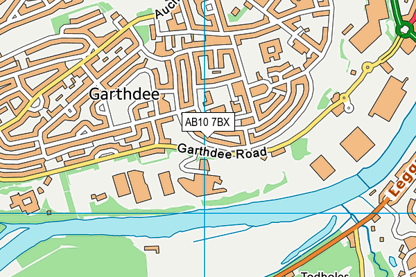 AB10 7BX map - OS VectorMap District (Ordnance Survey)