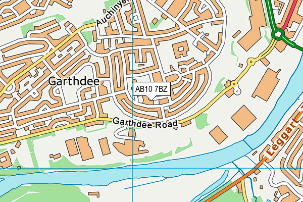 AB10 7BZ map - OS VectorMap District (Ordnance Survey) AB10 7BZ map - OS VectorMap District (Ordnance Survey)