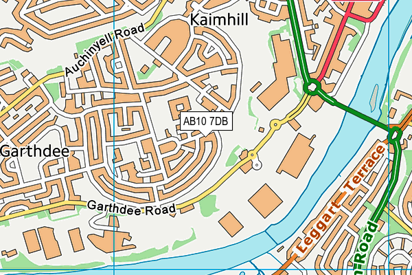 AB10 7DB map - OS VectorMap District (Ordnance Survey) AB10 7DB map - OS VectorMap District (Ordnance Survey)