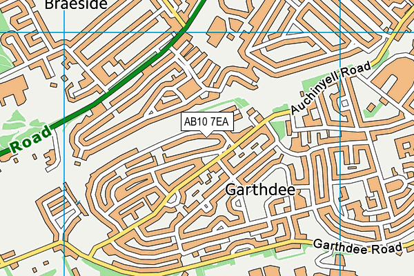 AB10 7EA map - OS VectorMap District (Ordnance Survey) AB10 7EA map - OS VectorMap District (Ordnance Survey)