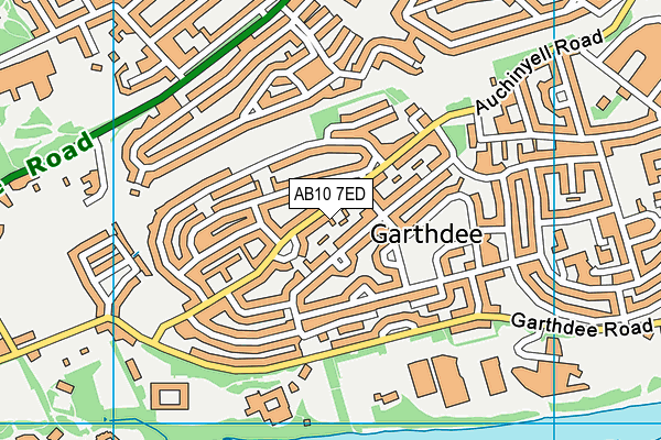 AB10 7ED map - OS VectorMap District (Ordnance Survey) AB10 7ED map - OS VectorMap District (Ordnance Survey)