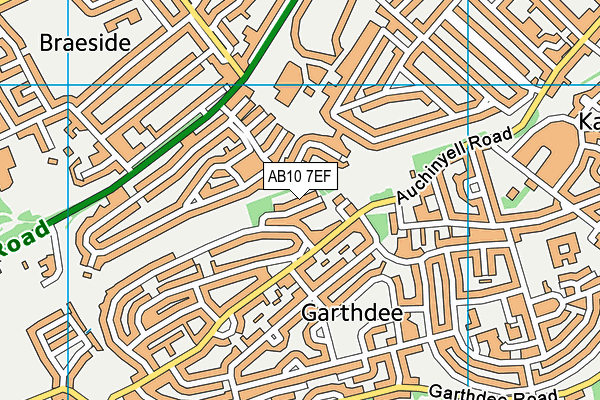 AB10 7EF map - OS VectorMap District (Ordnance Survey) AB10 7EF map - OS VectorMap District (Ordnance Survey)