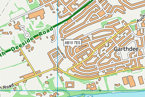 AB10 7ES map - OS VectorMap District (Ordnance Survey) AB10 7ES map - OS VectorMap District (Ordnance Survey)
