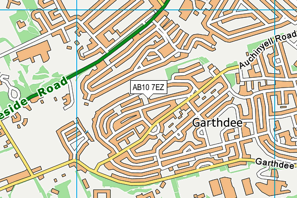 AB10 7EZ map - OS VectorMap District (Ordnance Survey) AB10 7EZ map - OS VectorMap District (Ordnance Survey)