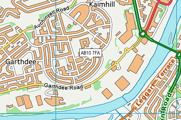AB10 7FA map - OS VectorMap District (Ordnance Survey) AB10 7FA map - OS VectorMap District (Ordnance Survey)