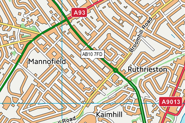 AB10 7FD map - OS VectorMap District (Ordnance Survey) AB10 7FD map - OS VectorMap District (Ordnance Survey)