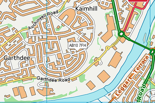 AB10 7FH map - OS VectorMap District (Ordnance Survey) AB10 7FH map - OS VectorMap District (Ordnance Survey)
