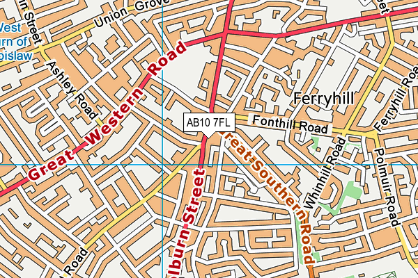AB10 7FL map - OS VectorMap District (Ordnance Survey) AB10 7FL map - OS VectorMap District (Ordnance Survey)
