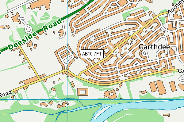 AB10 7FT map - OS VectorMap District (Ordnance Survey) AB10 7FT map - OS VectorMap District (Ordnance Survey)
