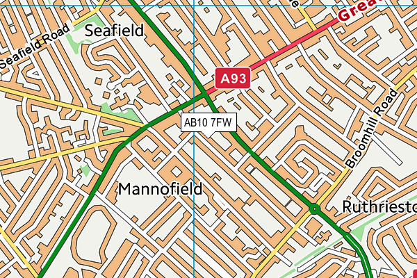 AB10 7FW map - OS VectorMap District (Ordnance Survey) AB10 7FW map - OS VectorMap District (Ordnance Survey)