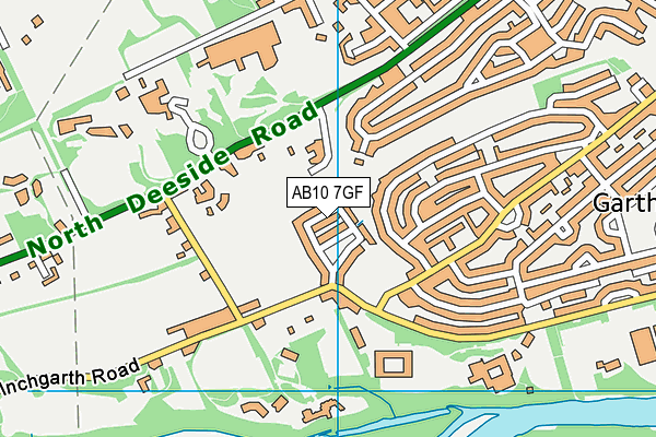 AB10 7GF map - OS VectorMap District (Ordnance Survey) AB10 7GF map - OS VectorMap District (Ordnance Survey)