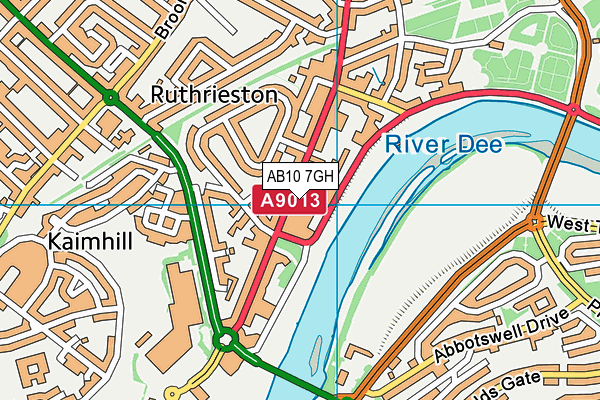 AB10 7GH map - OS VectorMap District (Ordnance Survey) AB10 7GH map - OS VectorMap District (Ordnance Survey)
