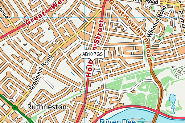 AB10 7GS map - OS VectorMap District (Ordnance Survey) AB10 7GS map - OS VectorMap District (Ordnance Survey)