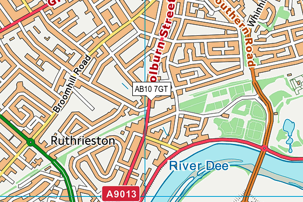 AB10 7GT map - OS VectorMap District (Ordnance Survey) AB10 7GT map - OS VectorMap District (Ordnance Survey)