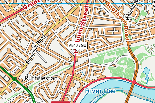 AB10 7GU map - OS VectorMap District (Ordnance Survey) AB10 7GU map - OS VectorMap District (Ordnance Survey)