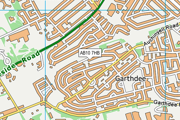 AB10 7HB map - OS VectorMap District (Ordnance Survey) AB10 7HB map - OS VectorMap District (Ordnance Survey)