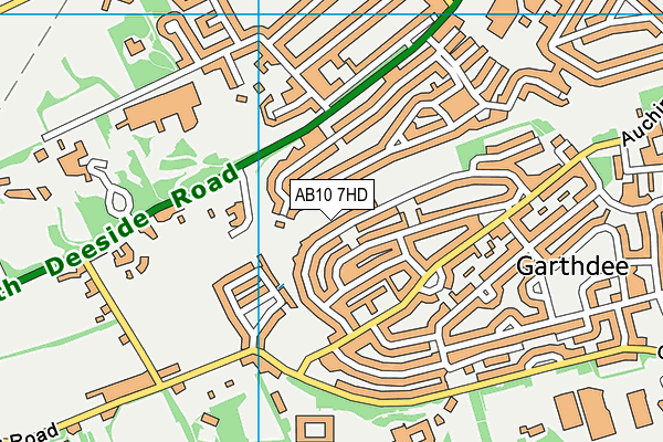 AB10 7HD map - OS VectorMap District (Ordnance Survey) AB10 7HD map - OS VectorMap District (Ordnance Survey)