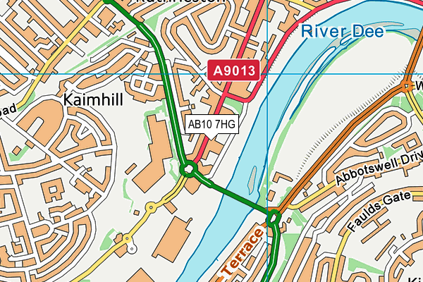 AB10 7HG map - OS VectorMap District (Ordnance Survey) AB10 7HG map - OS VectorMap District (Ordnance Survey)