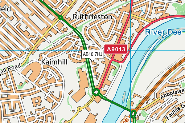 AB10 7HJ map - OS VectorMap District (Ordnance Survey) AB10 7HJ map - OS VectorMap District (Ordnance Survey)