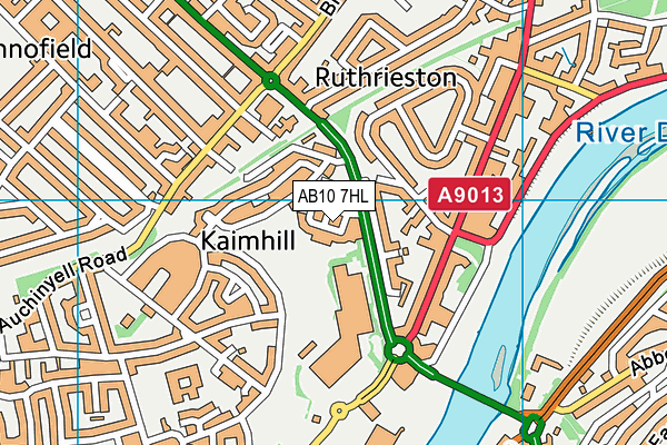 AB10 7HL map - OS VectorMap District (Ordnance Survey) AB10 7HL map - OS VectorMap District (Ordnance Survey)