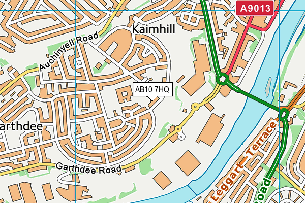 AB10 7HQ map - OS VectorMap District (Ordnance Survey) AB10 7HQ map - OS VectorMap District (Ordnance Survey)
