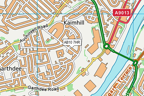 AB10 7HR map - OS VectorMap District (Ordnance Survey)