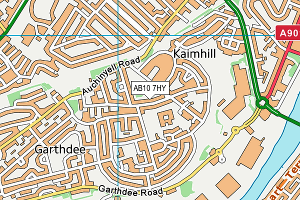 AB10 7HY map - OS VectorMap District (Ordnance Survey) AB10 7HY map - OS VectorMap District (Ordnance Survey)