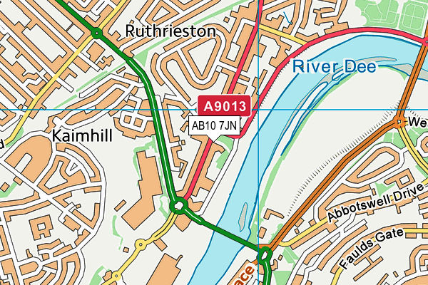 AB10 7JN map - OS VectorMap District (Ordnance Survey) AB10 7JN map - OS VectorMap District (Ordnance Survey)
