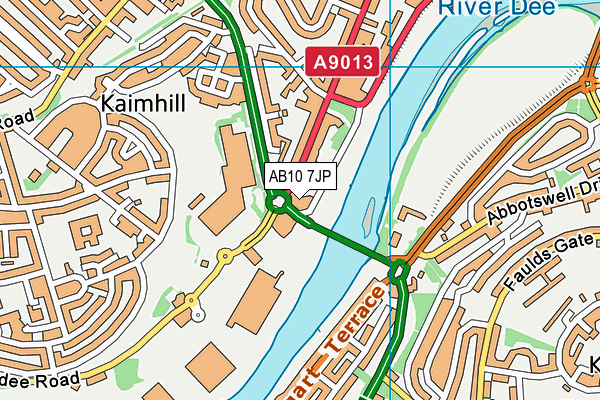 AB10 7JP map - OS VectorMap District (Ordnance Survey) AB10 7JP map - OS VectorMap District (Ordnance Survey)
