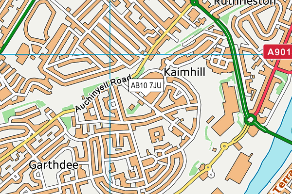 AB10 7JU map - OS VectorMap District (Ordnance Survey) AB10 7JU map - OS VectorMap District (Ordnance Survey)