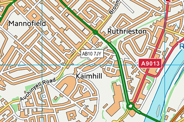 AB10 7JY map - OS VectorMap District (Ordnance Survey) AB10 7JY map - OS VectorMap District (Ordnance Survey)