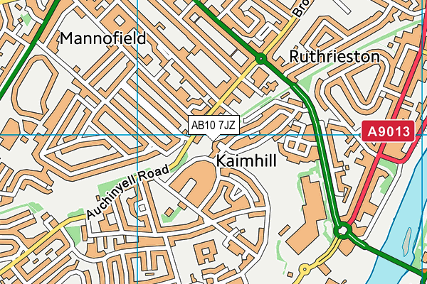 AB10 7JZ map - OS VectorMap District (Ordnance Survey) AB10 7JZ map - OS VectorMap District (Ordnance Survey)