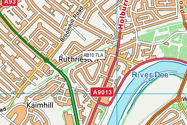 AB10 7LA map - OS VectorMap District (Ordnance Survey) AB10 7LA map - OS VectorMap District (Ordnance Survey)