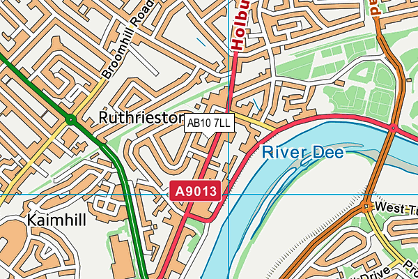 AB10 7LL map - OS VectorMap District (Ordnance Survey) AB10 7LL map - OS VectorMap District (Ordnance Survey)