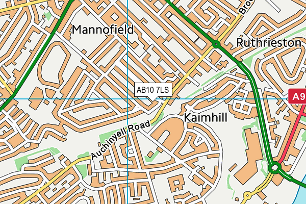 AB10 7LS map - OS VectorMap District (Ordnance Survey) AB10 7LS map - OS VectorMap District (Ordnance Survey)